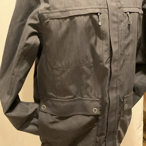 REI Elements Co-Op winter jacket black with removable hood - Picture 4 of 10